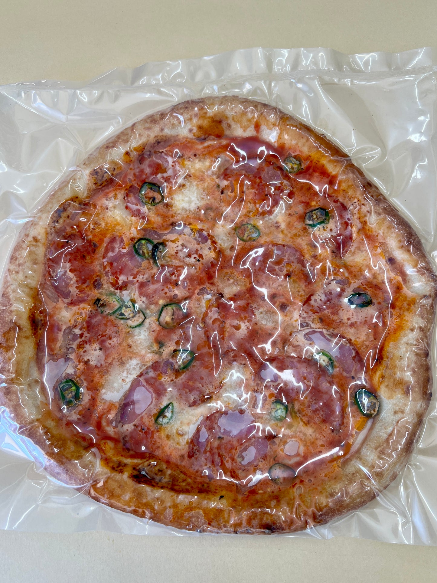 pre-baked Diavola Pizza