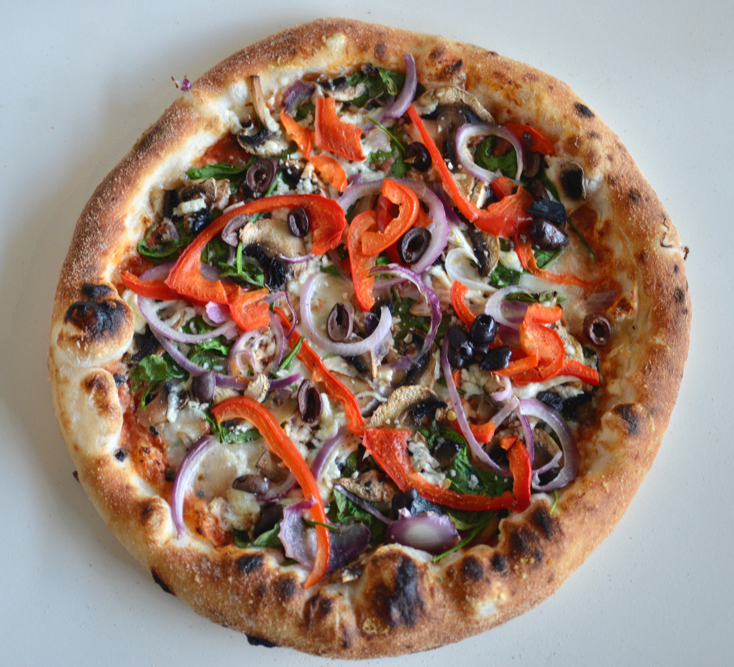 pre-baked Mediterranean Pizza