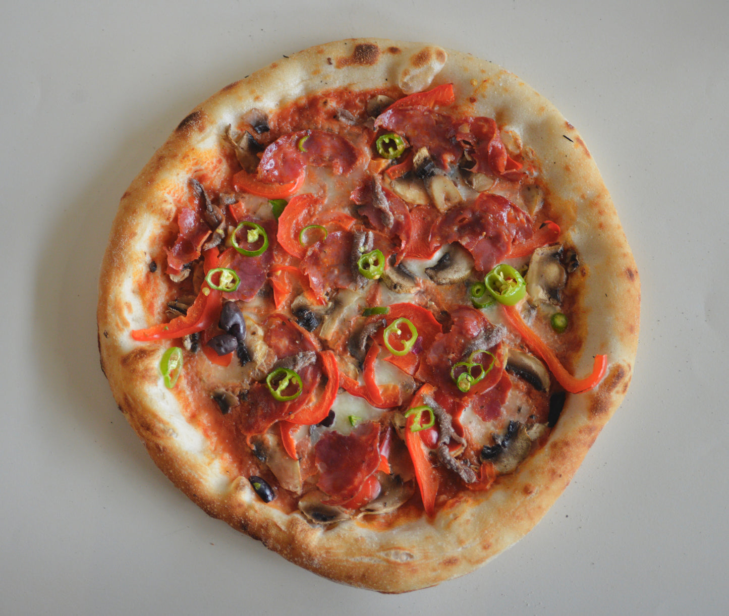 pre-baked Old bridge favourite Pizza