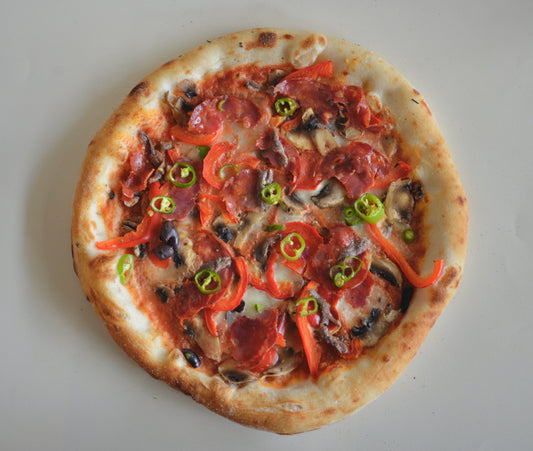 pre-baked Old bridge favourite Pizza