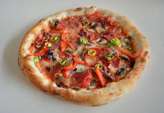 pre-baked Old bridge favourite Pizza